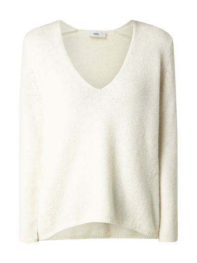 Closed Pullover in Melangeoptik Ecru 2