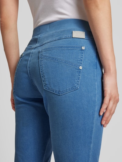 Raphaela By Brax Slim Fit Jeans mit verkürztem Schnitt Modell 'Pamina' Hellblau 3