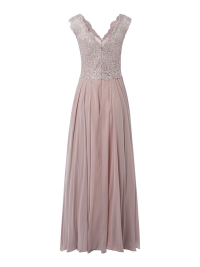 Luxuar Abendkleid mit Ziersteinen  Rosa 3