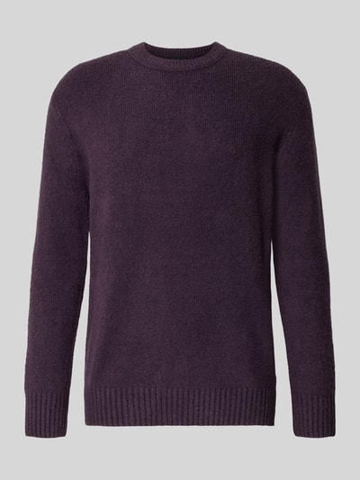 Strellson Regular fit gebreide pullover met wol, model 'BOSSE-R' Aubergine - 2