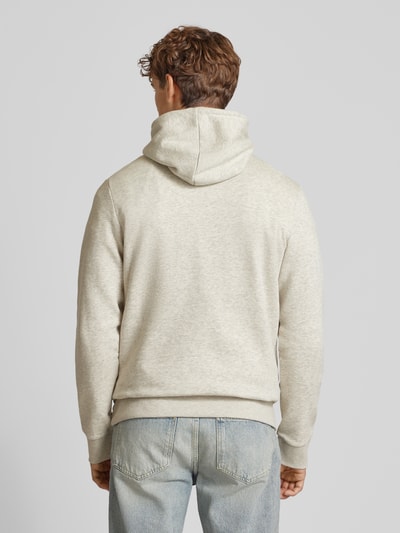 Jack & Jones Hoodie mit Label-Print Modell 'ECORP' Offwhite Melange 5