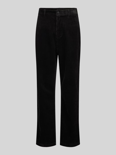 Calvin Klein Jeans Straight leg corduroy broek met achterzakken, model 'CORDUROY' Zwart - 2