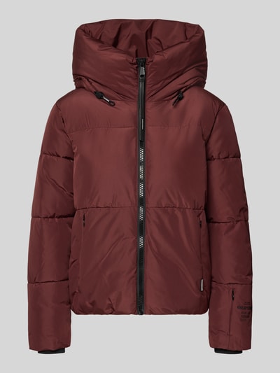 khujo Gewatteerd jack met ritszakken, model 'AUDREY MATT' Bordeaux - 2