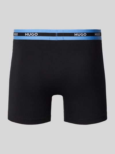 HUGO Boxershort met elastische logoband in een set van 3 stuks Zwart - 3