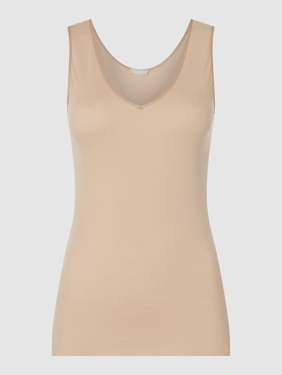 Hanro Onderhemd van katoen - naadloos, model 'Cotton Seamless' Beige - 2