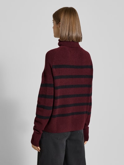 Marc O'Polo Denim Regular fit coltrui van scheerwolmix Bordeaux - 5