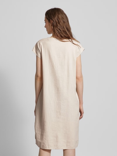 Soyaconcept Knielanges Kleid mit V-Ausschnitt Modell 'Ina' Sand 5