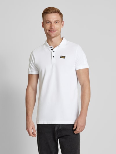 PME Legend Poloshirt mit Label-Detail Weiss 4