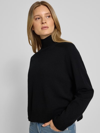 Drykorn Gebreide pullover met opstaande kraag Zwart - 3