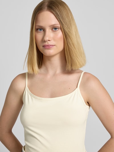 s.Oliver RED LABEL Slim Fit Top mit verstellbaren Spaghettiträgern Sand 3