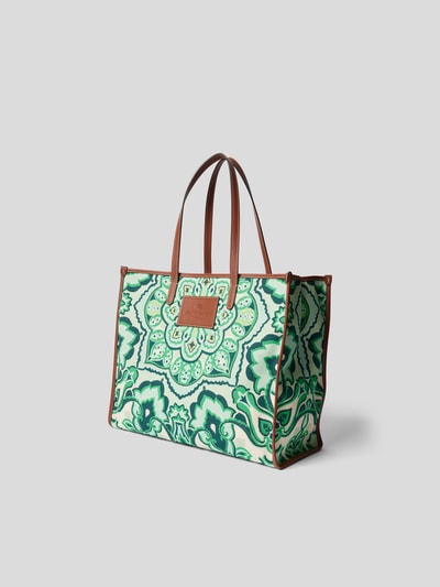Etro Shopper mit Paisley-Dessin Grün 3