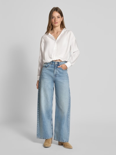 ZABAIONE Relaxed Fit Bluse mit Knopfleiste Modell 'Ma44raa' Weiss 1