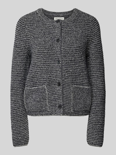 Marc O'Polo Slim Fit Cardigan aus Baumwoll-Mix in Melange Marine 2