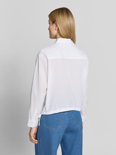 s.Oliver RED LABEL Boxy Fit Langarmbluse aus reiner Baumwolle Weiss 5