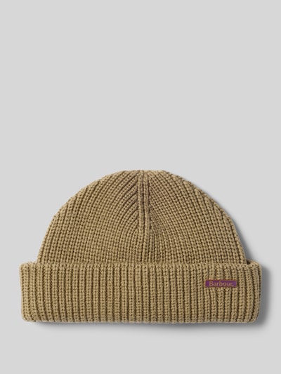 Barbour Beanie aus Baumwoll-Woll-Mix Sand 1