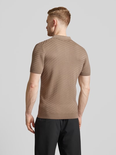 JOOP! Collection Slim fit poloshirt met knoopsluiting, model 'Maurice' Beige - 5