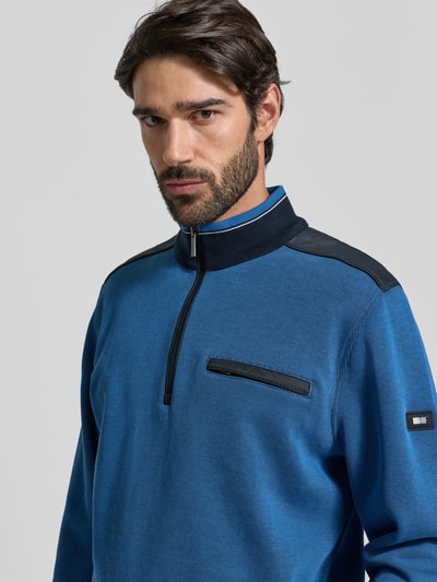 bugatti Bluza ze stójką model ‘Selanik’ Królewski niebieski 3