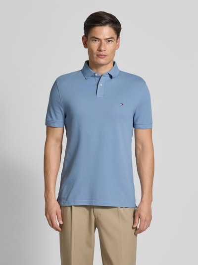 Tommy Hilfiger Koszulka polo o kroju regular fit z mieszanki bawełny i elastanu Jasnoniebieski 4
