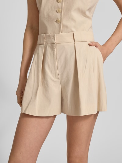 Mango Shorts mit gelegten Falten Modell 'GRETA' Beige 3