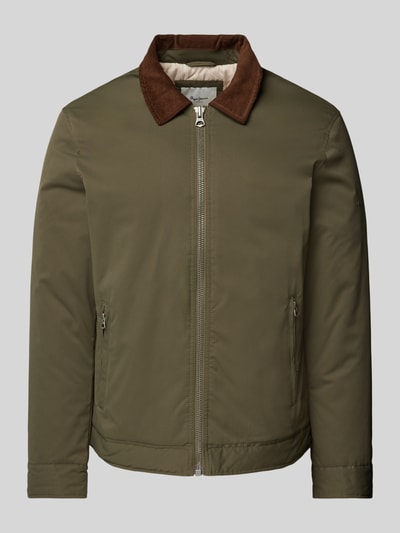 Pepe Jeans Jack met steekzakken, model 'Tarington' Olijfgroen - 2