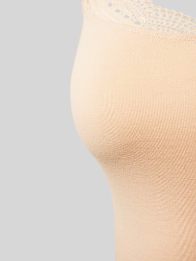 Skiny Trägertop mit Spitzenbesatz Beige 2