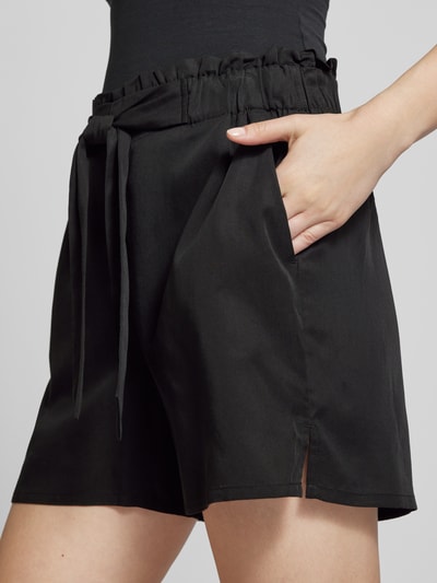 Tom Tailor Denim Shorts aus Lyocell mit Bindegürtel Black 3