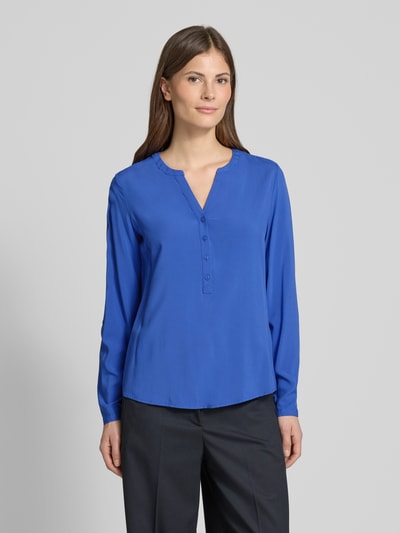 Christian Berg Woman Blusenshirt mit kurzer Knopfleiste Blau 4