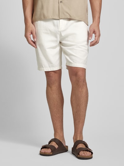 Scotch & Soda Regular Fit Bermuda mit seitlichen Eingrifftaschen Modell 'FAVE' Offwhite 4