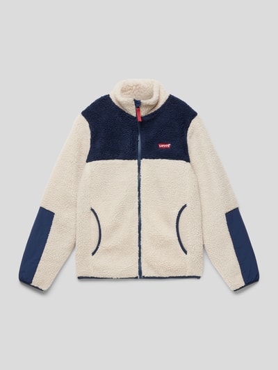 Levi’s® Kids Sherpa Jacket im Colour-Blocking-Design Ecru 1