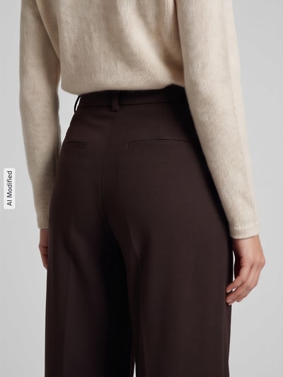 ONLY Regular Fit Weite Hose mit Viskose-Anteil Modell 'SONJA' Schoko 3