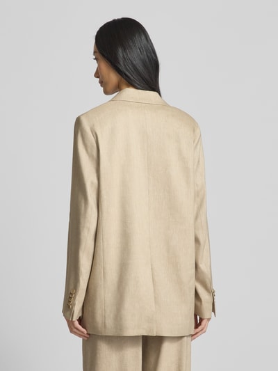 Drykorn Blazer met reverskraag, model 'BUNDREY' Zand - 5