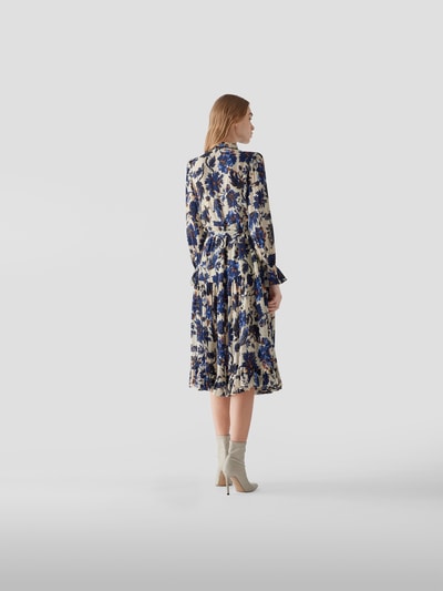 Diane von Furstenberg Midikleid mit floralem Muster Helltürkis 5