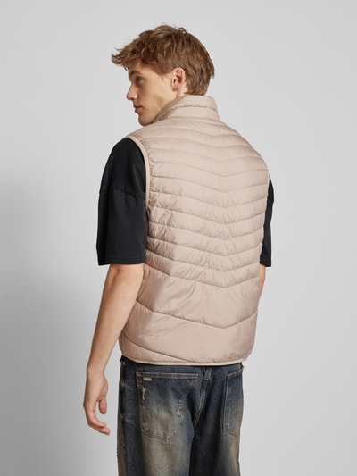 Jack & Jones Steppweste mit Stehkragen Modell 'STATE' Beige 5