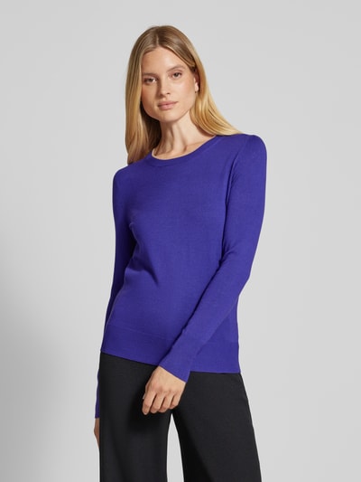 Christian Berg Woman Strickpullover mit Rundhalsausschnitt Violett 4