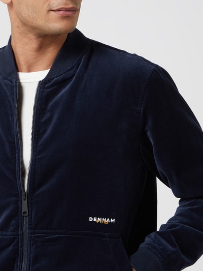 DENHAM Blouson van fluweel, model 'Harris' Donkerblauw - 3