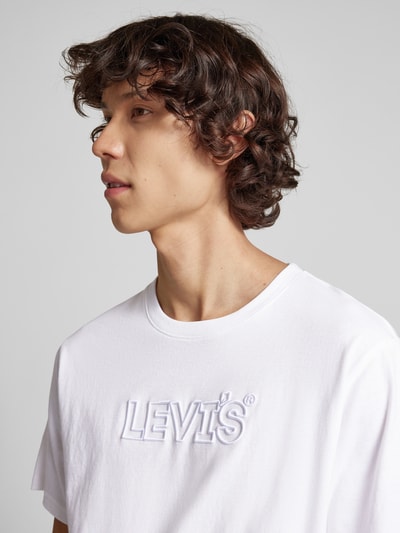 Levi's® Relaxed Fit T-Shirt mit Label-Stitching Weiss 3