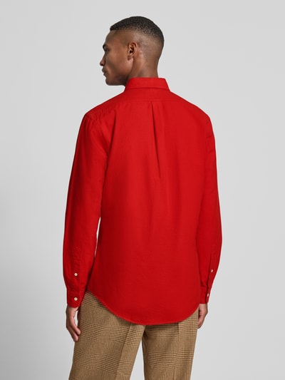 Polo Ralph Lauren Custom Fit Freizeithemd mit Motiv-Stitching Rot 5