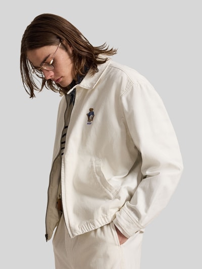Polo Ralph Lauren relaxed fit blouson met polo bear stitching model 'TEDDY BP' Wit - 4