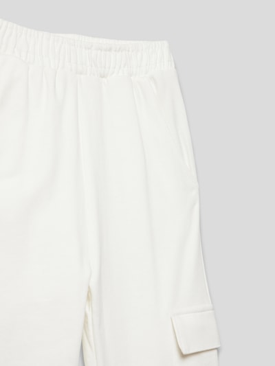 Mango Straight Leg Sweatpants mit Cargotaschen Modell 'london' Offwhite 2