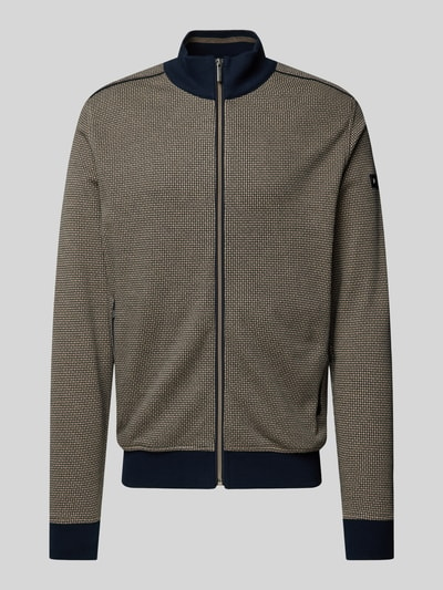 bugatti Sweatjacke mit Reißverschluss Taupe 2