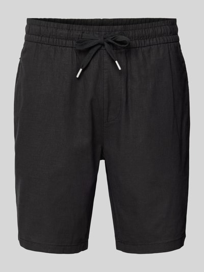 Matinique Regular Fit Bermudas aus Leinen-Baumwoll-Mix Modell 'barton' Black 2