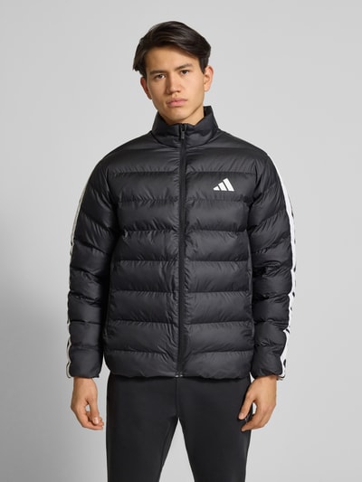 adidas Sportswear Regular fit gewatteerd jack met logoprint Zwart - 4