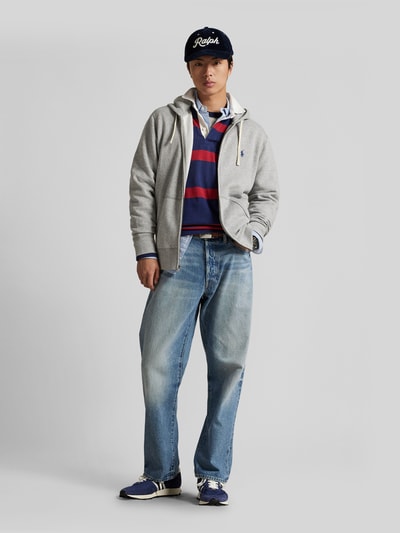 Polo Ralph Lauren Bluza rozpinana o kroju regular fit z mieszanki bawełny Średnioszary 1