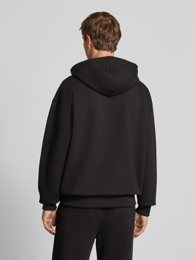 Pegador Oversized Hoodie mit Logo-Stitching und Känguru-Tasche Black 5