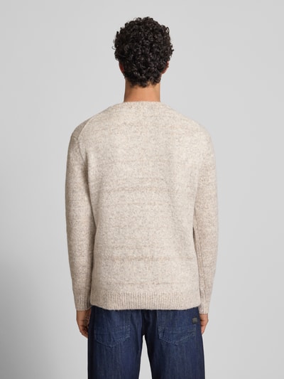 Only & Sons Regular Fit Strickpullover mit Woll-Anteil Modell 'BAY' Beige 5