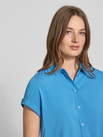 Samsøe Samsøe Bluzka o kroju regular fit z listwą guzikową model ‘MAJAN’ Niebieski 3