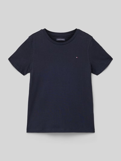Tommy Hilfiger Teens Regular Fit T-Shirt aus reiner Baumwolle Marine 1