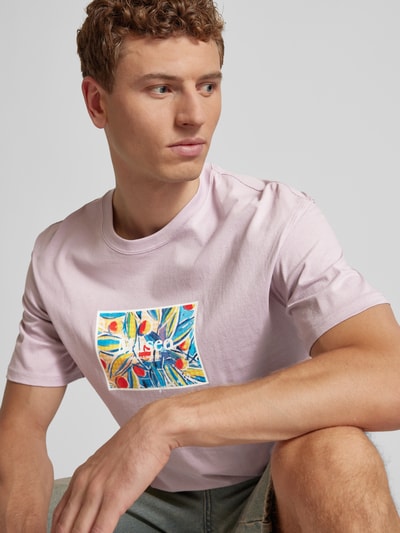 Jack & Jones T-Shirt mit Label-Print Modell 'ORNOTO' Lavender 3