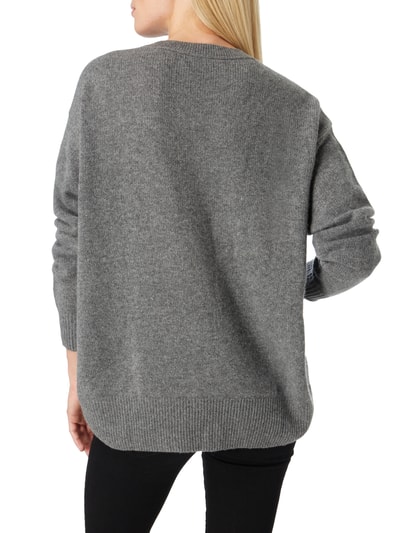 Jake*s Casual Pullover aus Kaschmir Dunkelgrau Melange 5