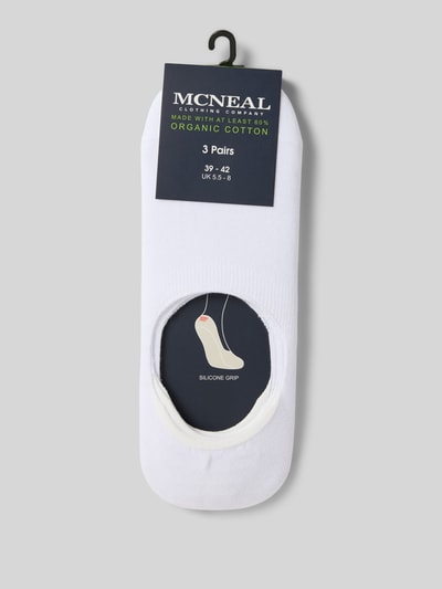 MCNEAL Kousenvoetjes in gemêleerde look in een set van 3 paar Wit - 3